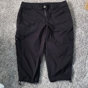 Cargo capri black size 12